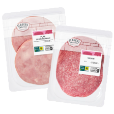 Slagerskwaliteit schouderham of salami